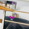 Stainless Steel Fan-shaped Jewelry Display Cabinet