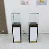 Glass Display Cabinet with Light Strip