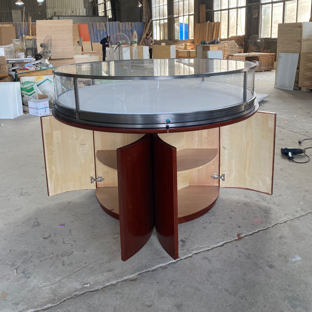 Wooden Jewelry Display Cabinet with Storage