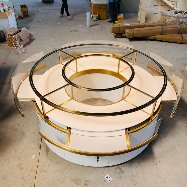 Fan-shaped Jewelry Cabinet Set