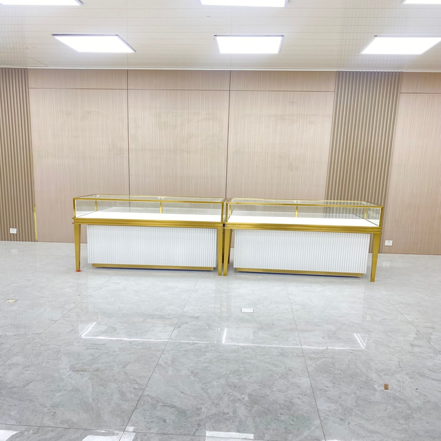 Champagne Gold Jewelry Display Cabinet