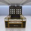 Black double-decker jewelry kiosk