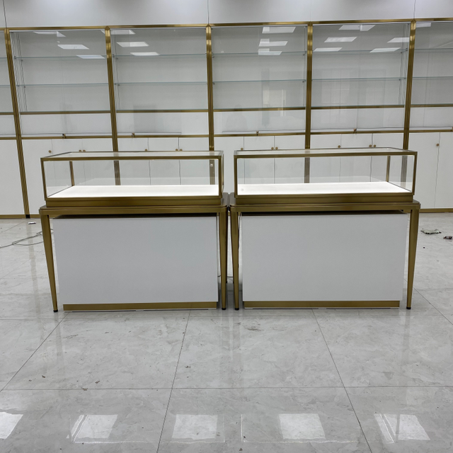 Fan-shaped Jewelry Display Cabinet