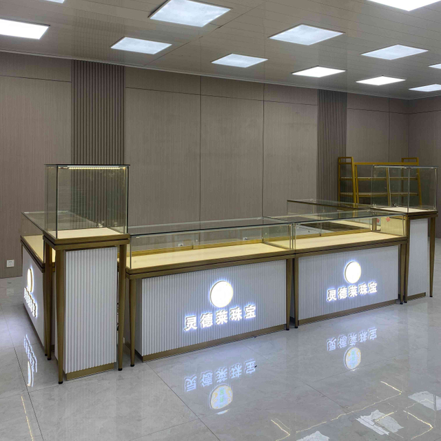 Customized Glass Jewelry Display Cabinet