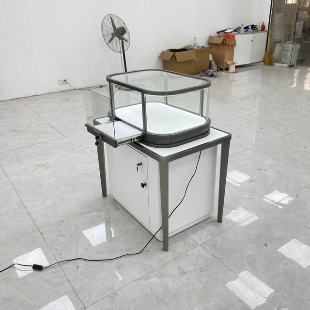 Modern Octagonal Irregular Jewelry Display Cabinet