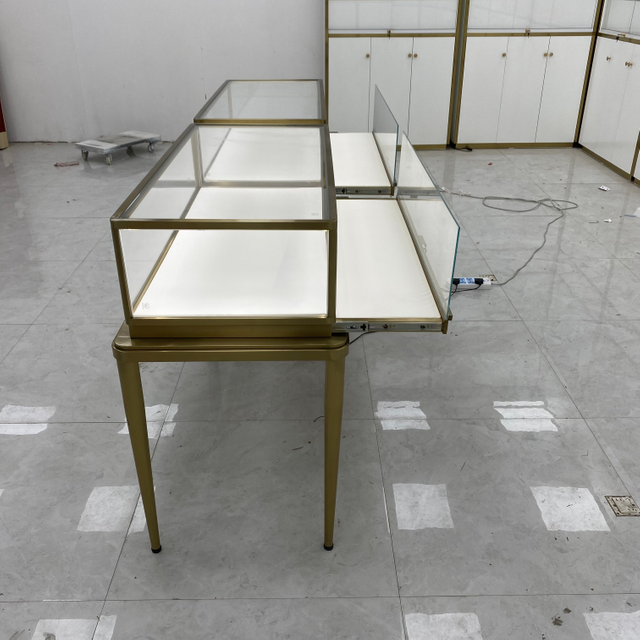 Fan-shaped Jewelry Display Cabinet