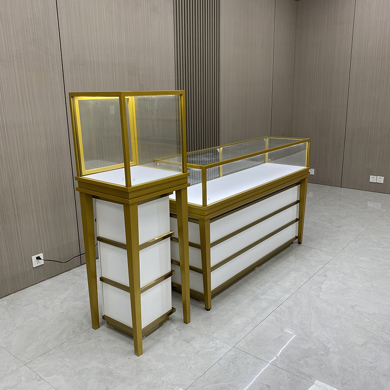 Light luxury jewelry display cabinet set