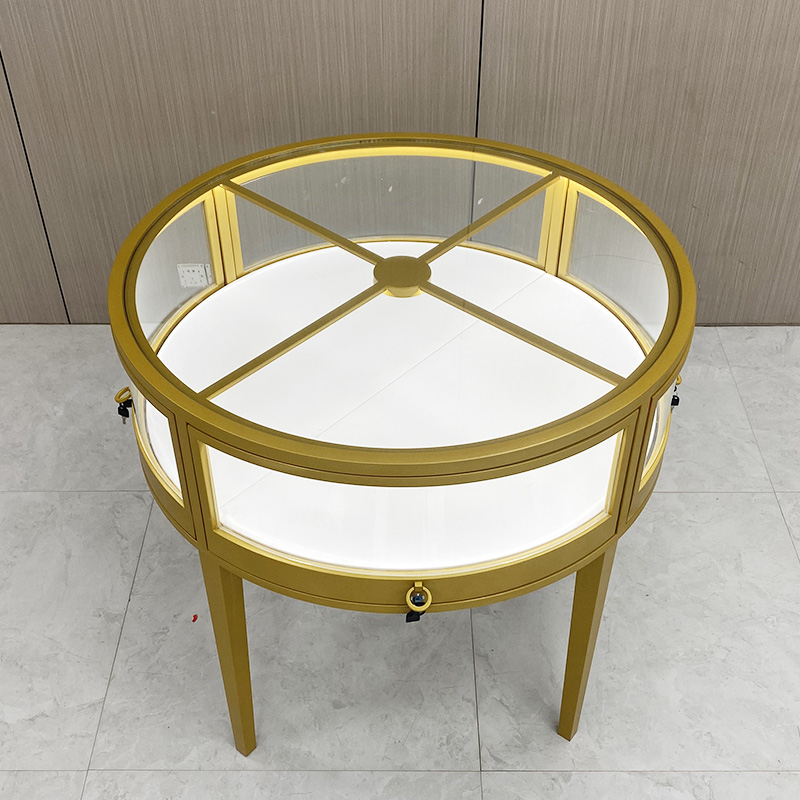 Round jewelry display cabinet