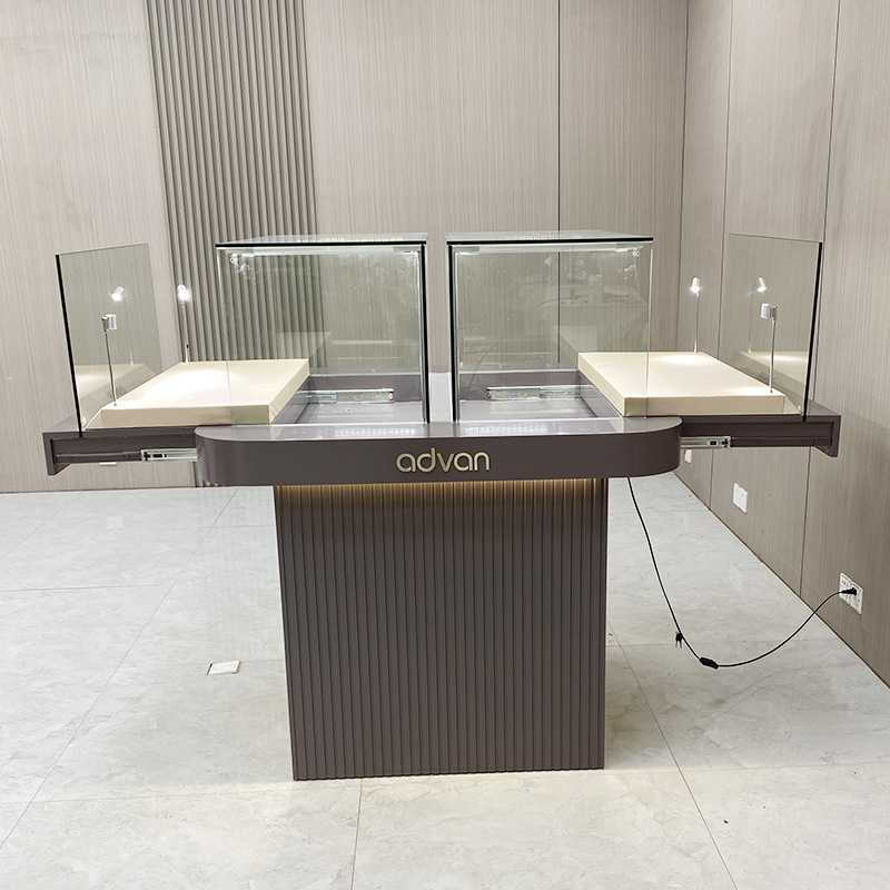 how to light a jewelry display case​