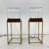 U-shaped Titanium Jewelry Display Cabinet