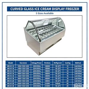 Gelato Ice Cream Showcase