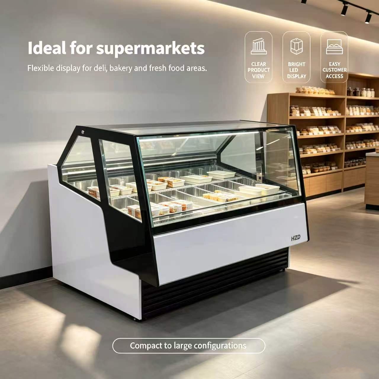 Commercial Ice Cream Display Freezer