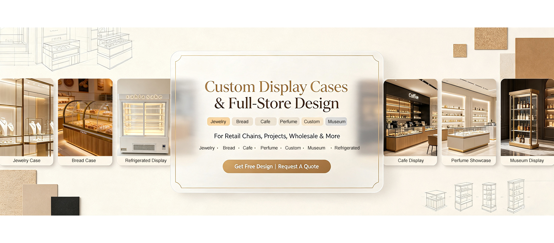 Jewelry display showcase with storage